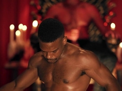 Adrian Hart having Halloween enjoyment with Felix Fox