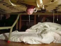 GLORYHOLE BED CUMSHOT