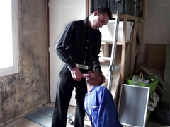 Young worker fucked at work by his boss