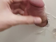 Cumshot at glory hole