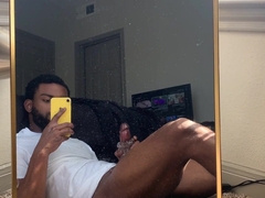 Brim With Me: Yam-sized Salami Plumbs Fleshlight in the Mirror (Only Jism If I Jizm Contest)