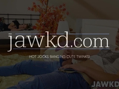 Alex Law catches roomie Dennis Skala jerking and offers a helping hole