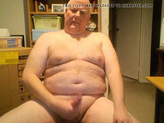 dad pops on webcam