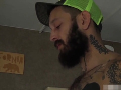 Tatted Daddy Gets Horny And Decides To Use His Twink Son As a Cumdump!!