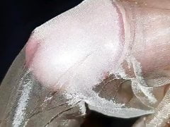 Huge cum filled wife stocking