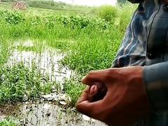 Indian masturbation in outdoor handjob sex