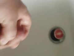 Me cumming - Ins Waschbecken bei einer Bekannten gewichst