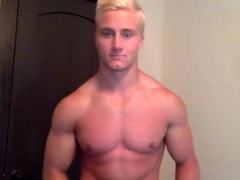 Platinum-Blonde Hairy Man Drains off (no Jism)