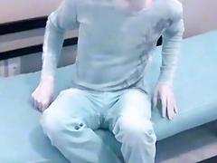 Twink seduced into stripping and jerking