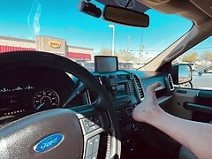 Naked at Restaurant Parking Lot