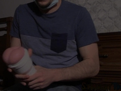 Dean loves cockstroking and playing with his dripping cum