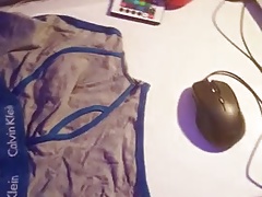 Cumming on my boxer shorts 3