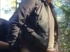 Bareback Adventure with a Stranger Bear Outdoors