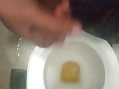 Piss And Cumshot in Office Washroom #2
