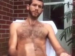 Str8 men jerk off in front yard 5