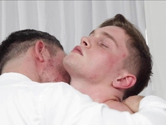 Massage and ass fucking with a twink and horny older Mormon