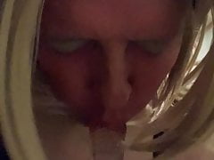 sucking my dildo