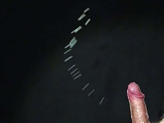 The ultimate no hand cumshot! Lots of cum!