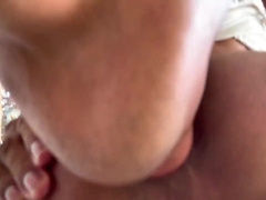 Tiny cock-squeezing donk for gigantic Latino caliber