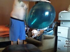 Balloonbanger 59) Giant Wet Squeaky Balloon Fuck)  Retro