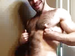 Hairy hunk and boner