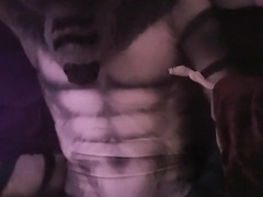 Just a unshaved Hyena frolicking with himself