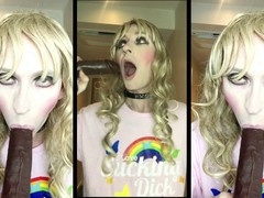 Naughty Sissy SandraCDUK flaunts her femininity at a hotel photoshoot