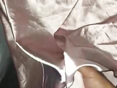 Cum in pink satin nightie part 1