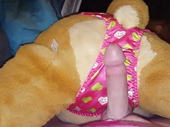 Satin Panty Rub with Plush Simba Joe Boxer Satin Panties