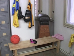 Youngster Thomas Fiaty anal invasion breeds Chris Young in locker guest room