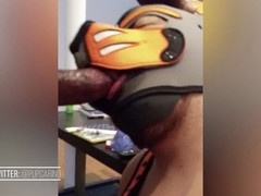 Muscular ebony pup drills Latino cub pup's big ass Part 2