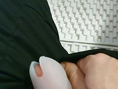 Pissing my black Chelsea shorts