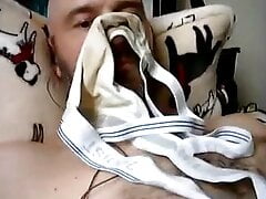 Sniffing a stranger's dirty jockstrap