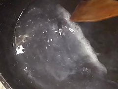 Frien SPERM. Food and cum