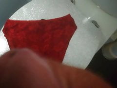 Wanking over old neighbours knickers