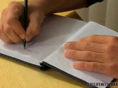 Tyler & Parker get wild in classroom with their tight assholes