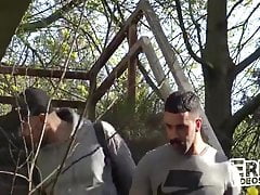 Teddy vs 2 dudes and a voyeur
