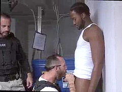 super buff homo cops gonzo Purse thief becomes butt meat