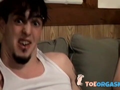 Inked studs Axel and Billy da Kidd plays with feet and dick