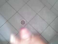 Morning shower wank