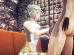 Yaoi Femboy - Allan handjob and bareback at the floor