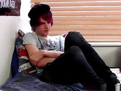 Emo black gay porn Damien Winters is one of those emo boys every dude