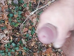 Jerk and cum outside