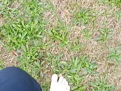 Master Ramon's divine feet walking barefoot. Ready to lick?
