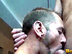 taut booty of mature man squeezes as it gets drilled harshly