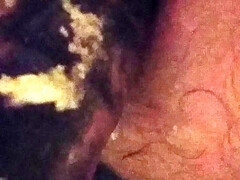 playing with a big dildo in my ass as well