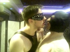 Intense bondage and domination session with a tall young dominant alpha male in sizzling BDSM action