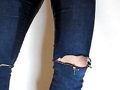 rip my old tight H&M Jeans