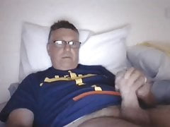 Daddy cums on cam
