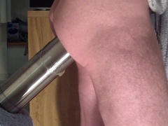 Hard Anal Workout with a Big Dildo - Gay Amateur Video